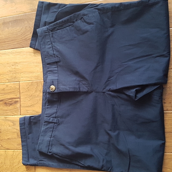 Style & Co Navy Cotton Blend Crop Pants with Pockets Size 14P - Picture 2 of 16